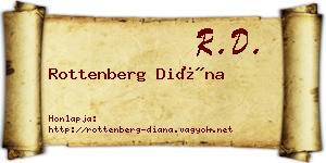 Rottenberg Diána névjegykártya